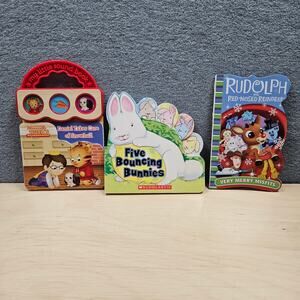 Lot of 3 Books for Toddlers, one has sound